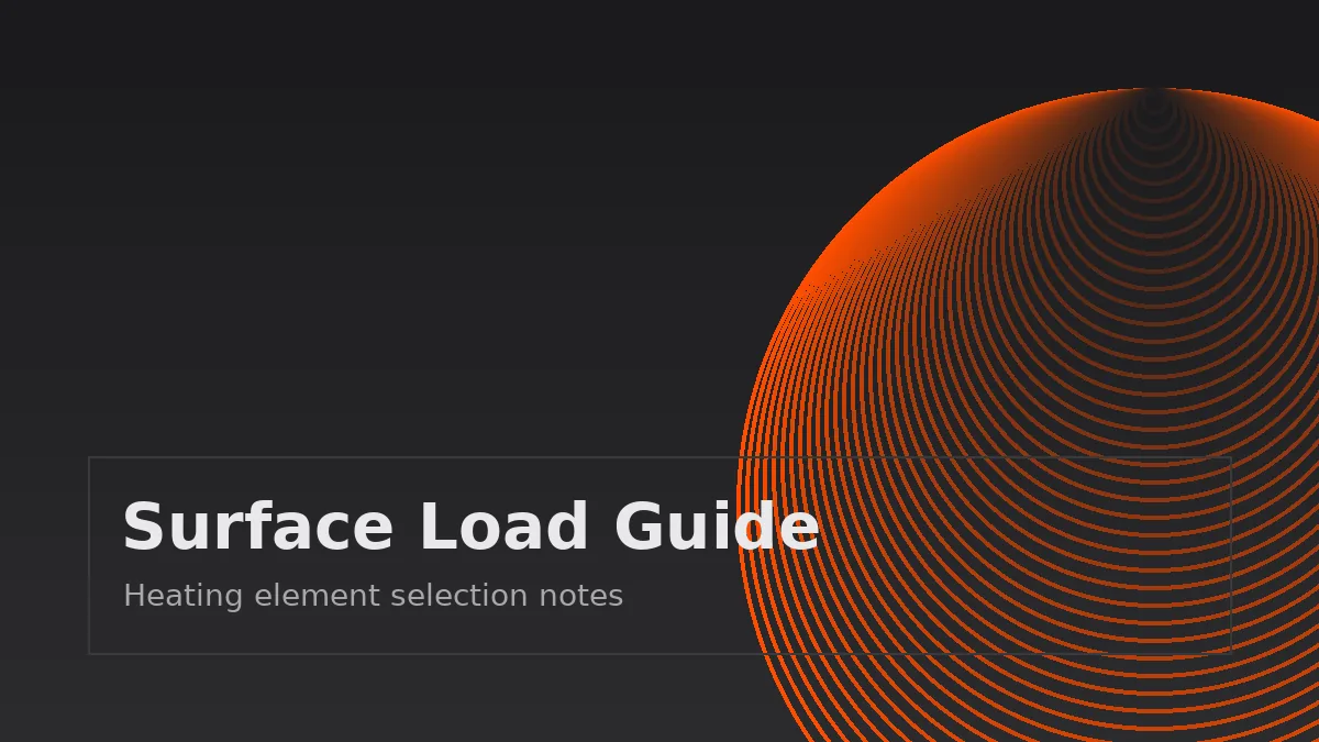 Surface Load Reference for SiC Heating Elements
