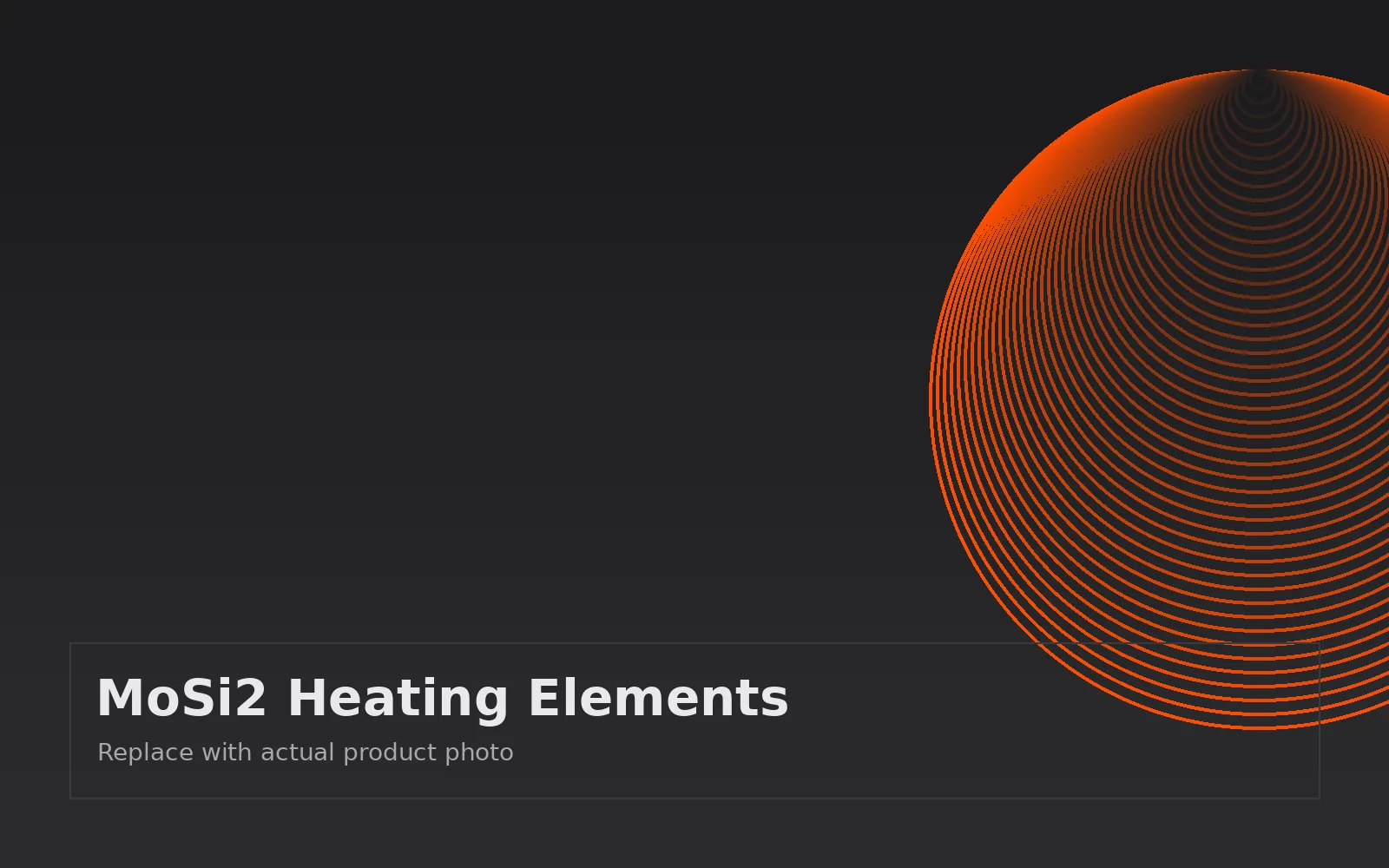 MoSi2 heating elements for high-temperature furnaces